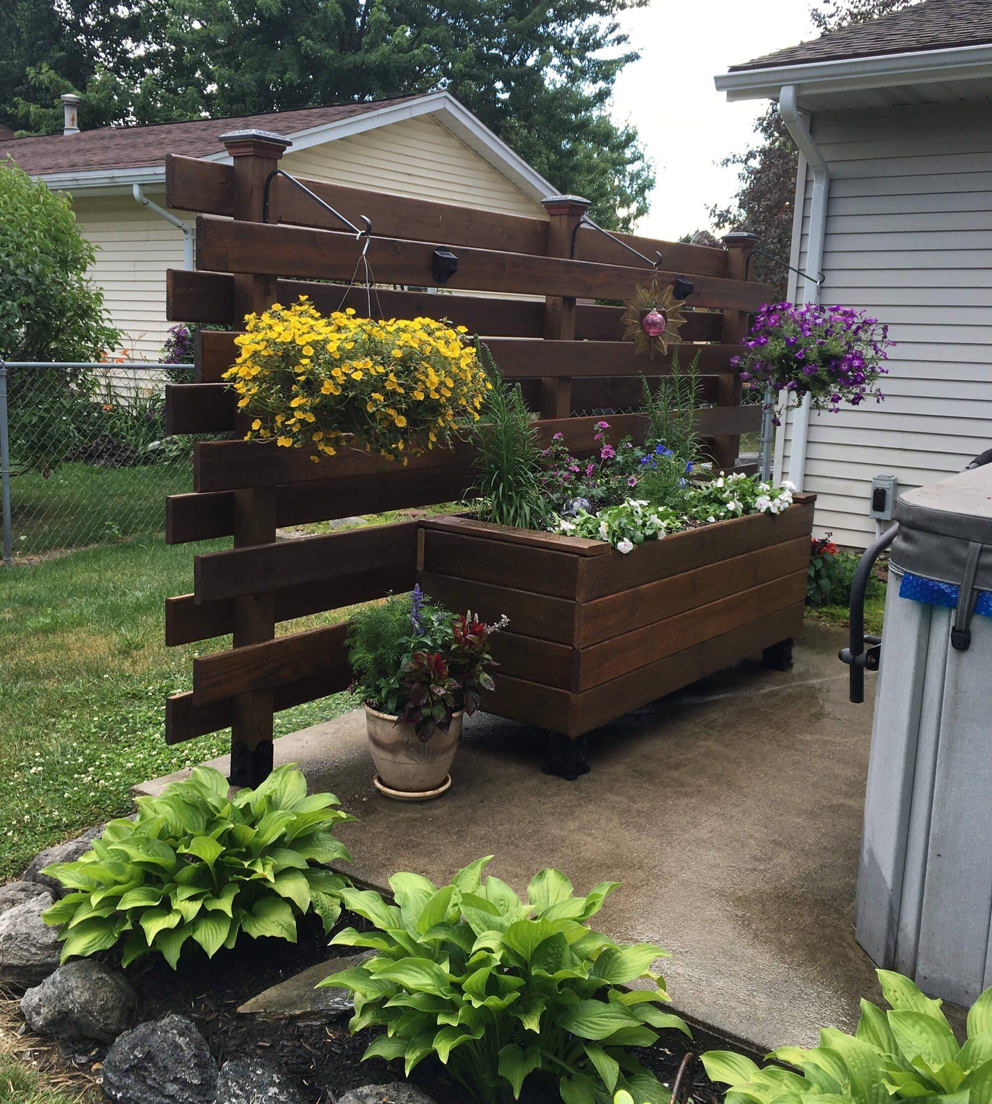 Patio Backyard Cedar Garden Planter Elevated Planters New Vinyl Raised