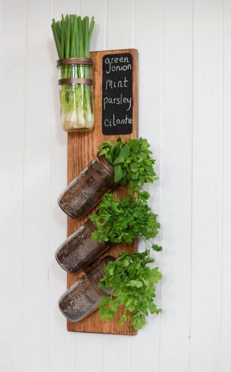 A Hanging Indoor Herb Garden