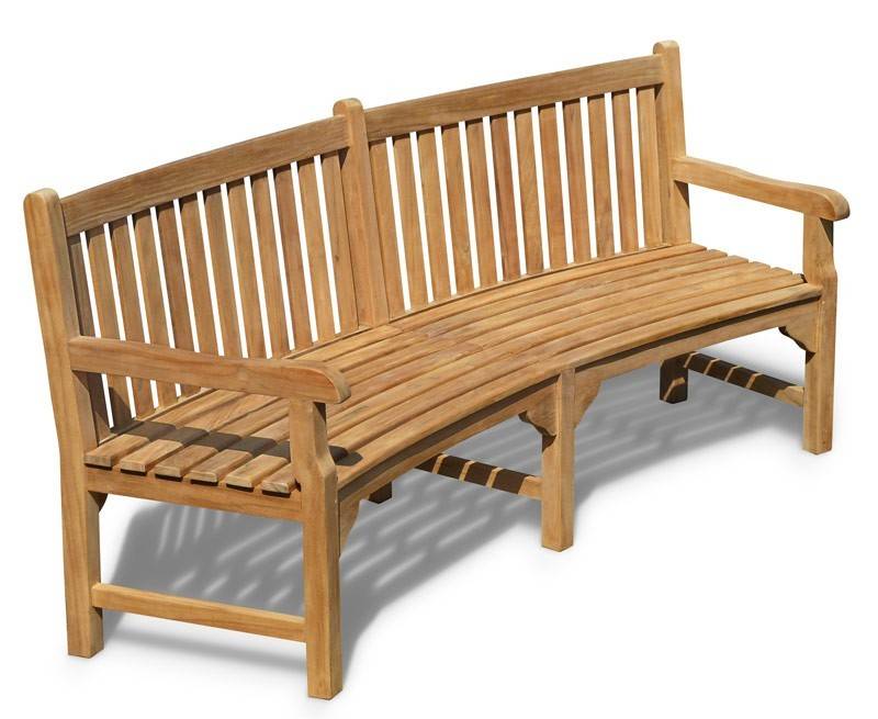 Teak Bench Outdoor Curved Teak Garden Bench Bali