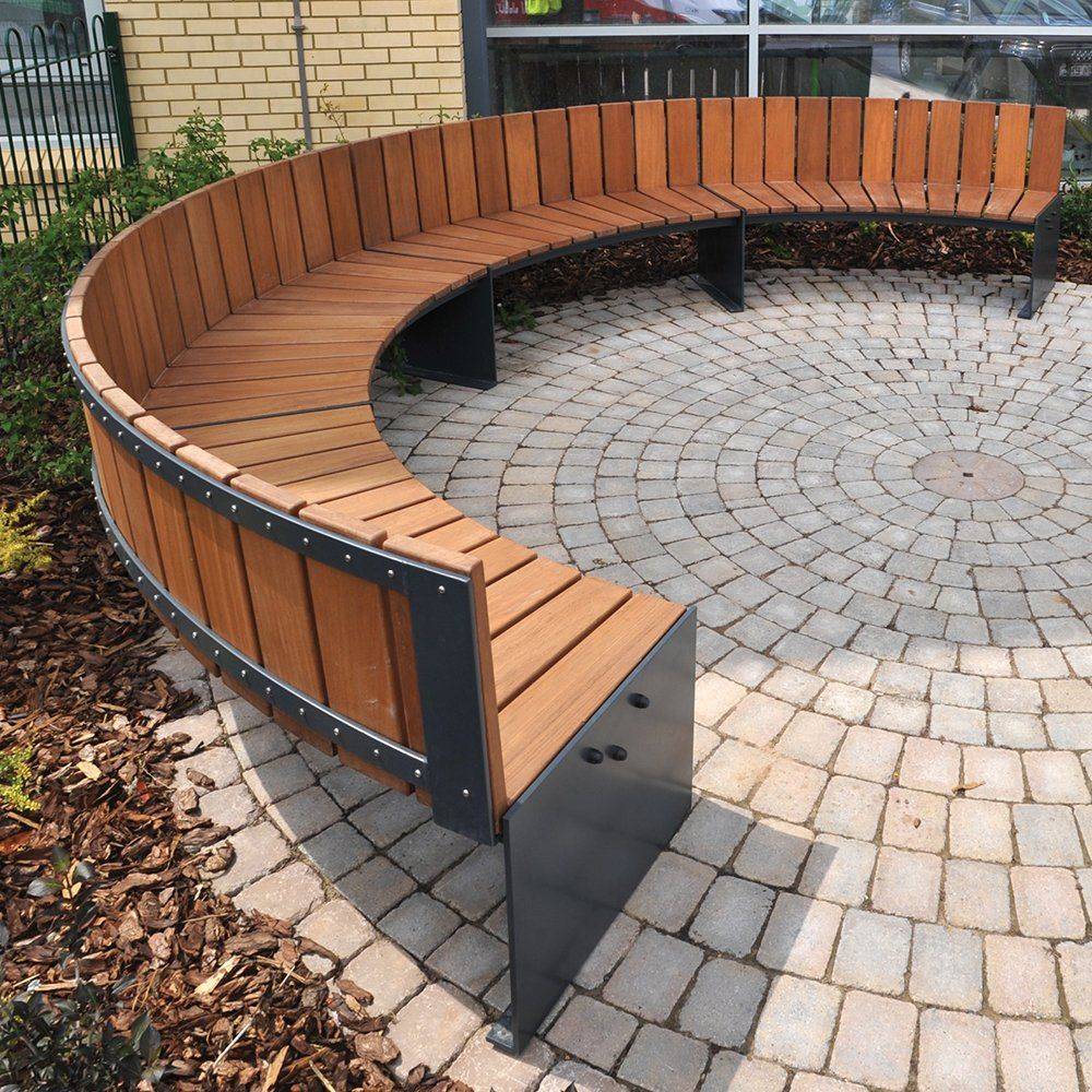 Curved Garden Bench