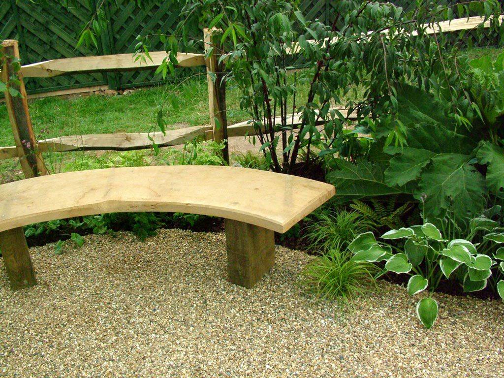 Curved Garden Bench