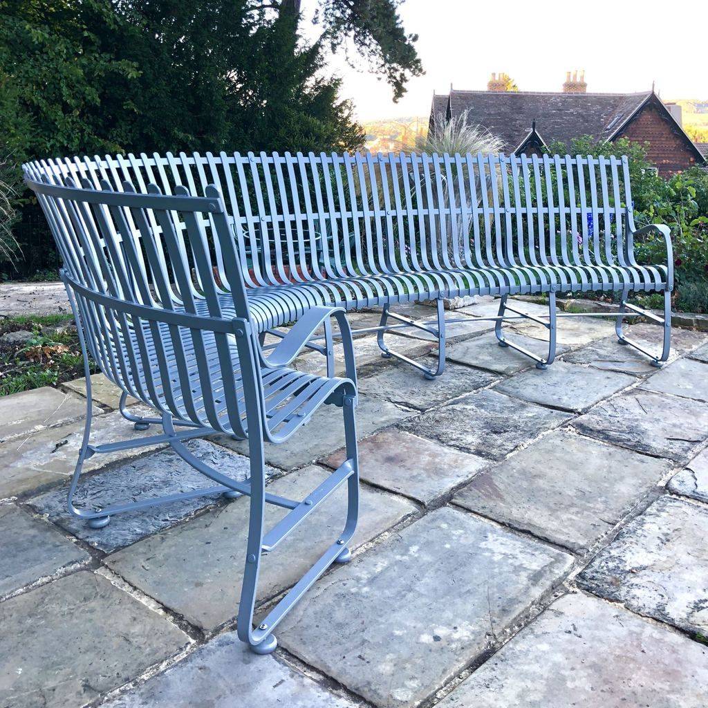 Wrought Iron Garden Tree Bench