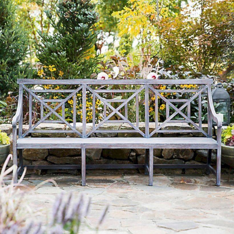 W X In L Teak Patio Bench