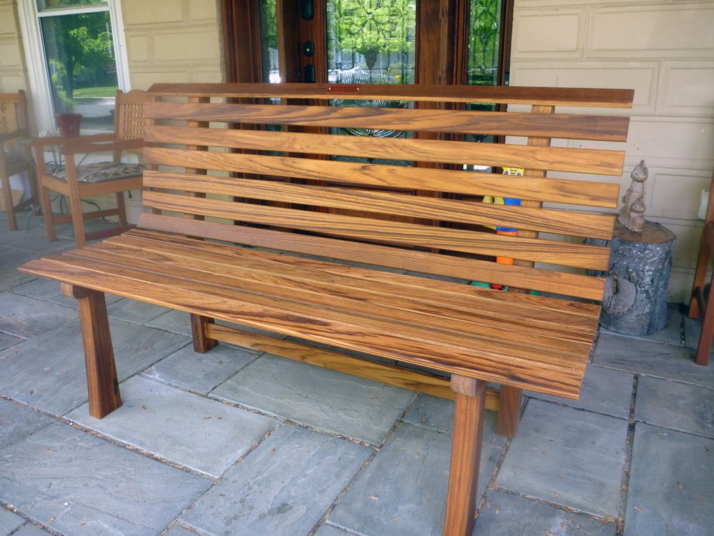Teak Curved Outdoor Bench Circa Curved Backless Bench