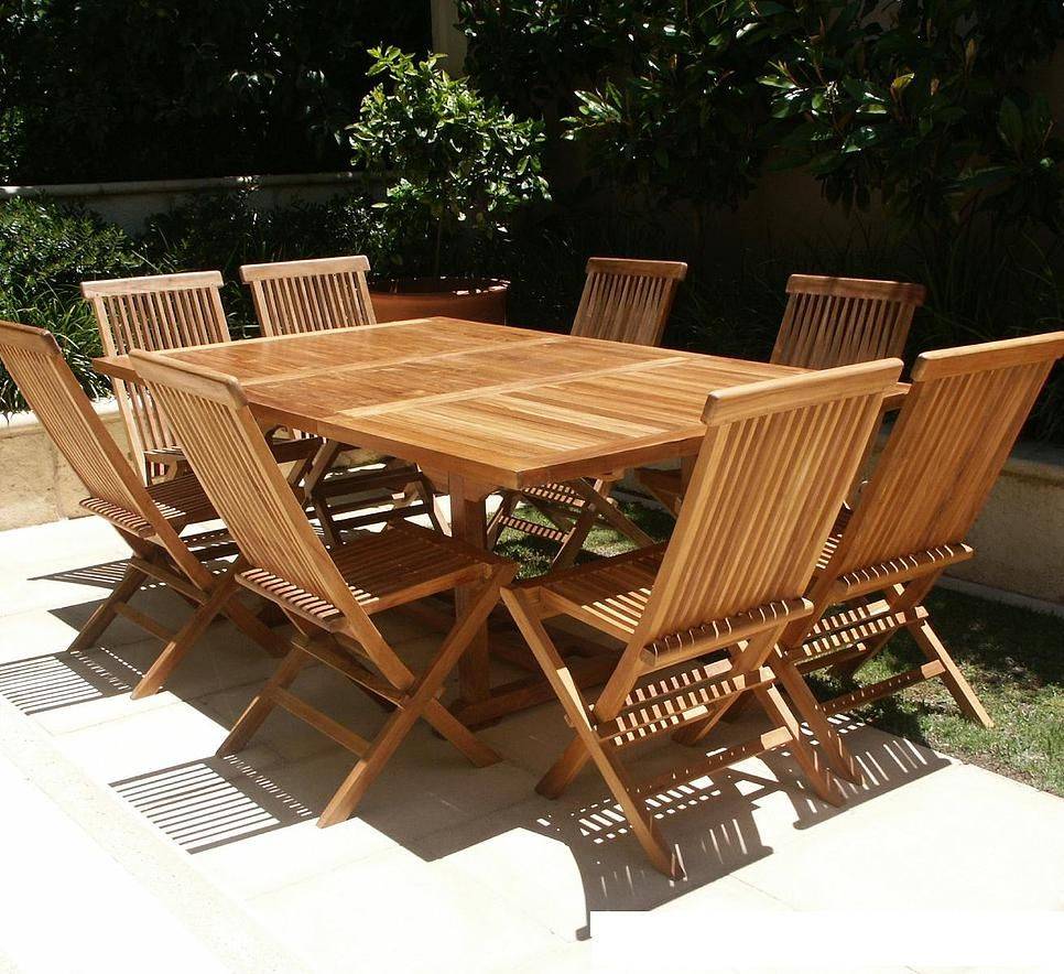 Piece Luxurious Gradea Teak Dining Set Review Teak Patio