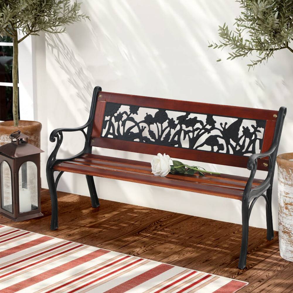 Amazonia Mandalay Teak Wood Patio Bench