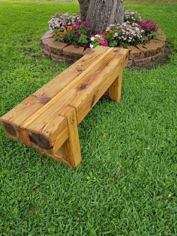 Redwood Lighthouse Garden Bench