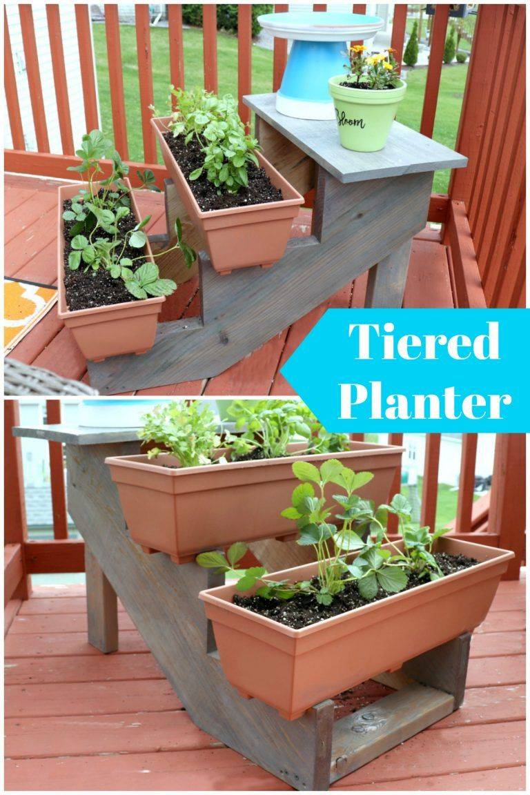 Tiered Cedar Planter