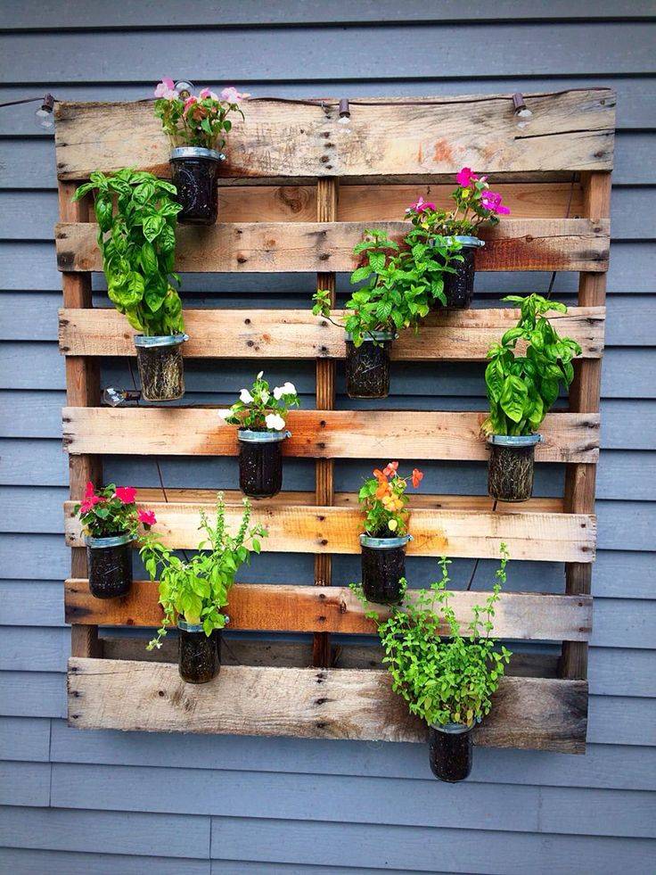 Rustic Hanging Herb Rack