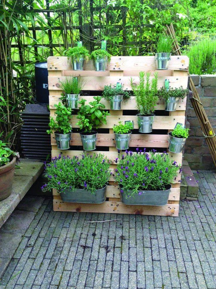 Vertical Pallet Herb Garden Jenron Designs