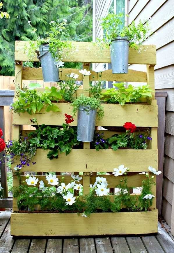 Vertical Pallet Herb Garden Jenron Designs