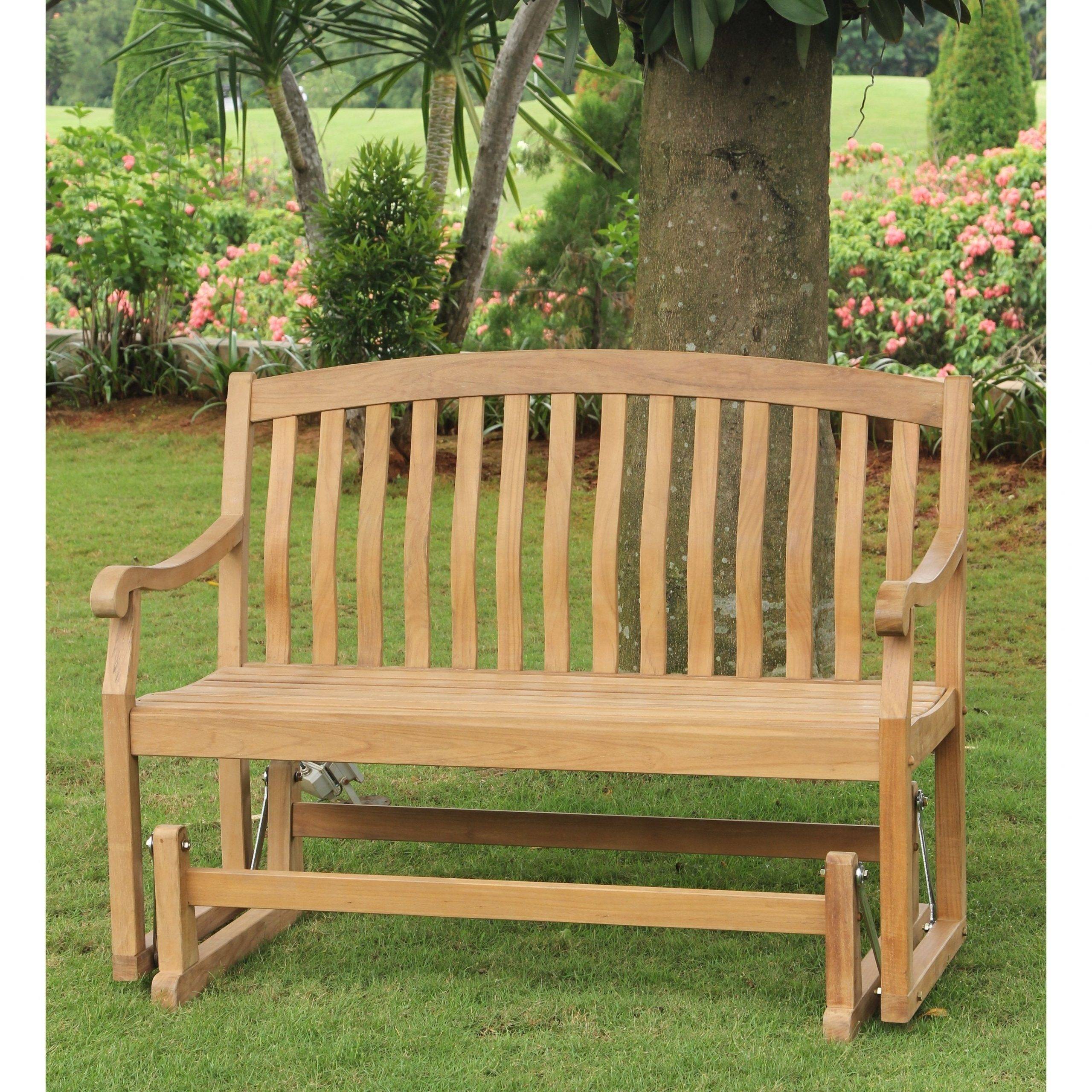 Top Teak Outdoor Glider Benches Patio Seating Ideas
