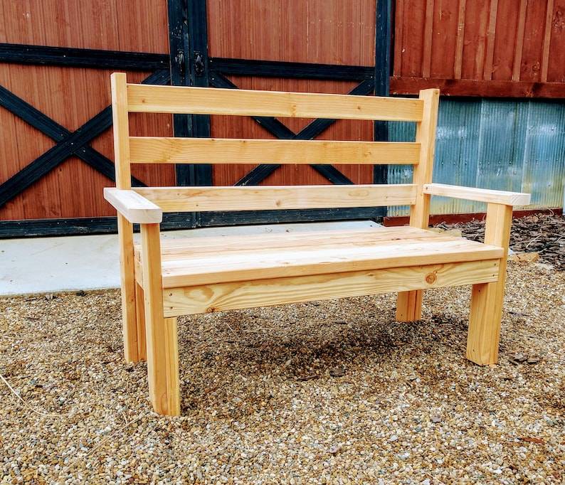 Lutyens Garden Bench Wooden Bench Outdoor