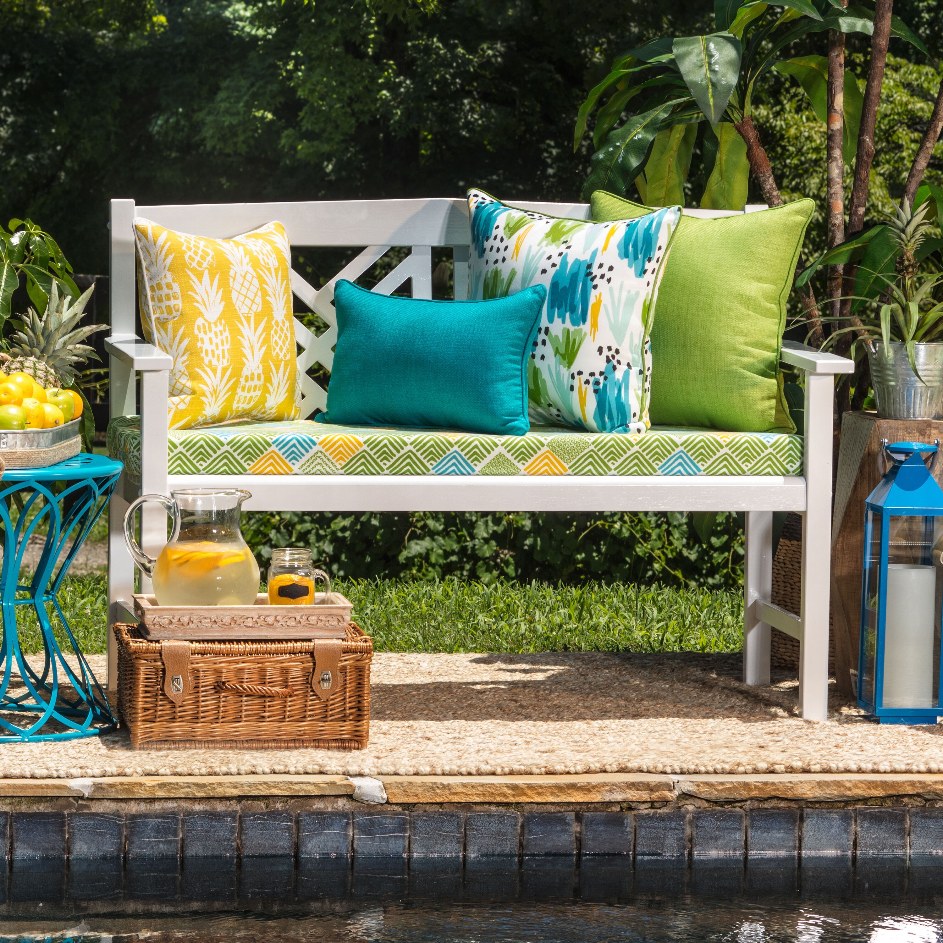 Inch Bench Cushion Outdoor Home Design Ideas