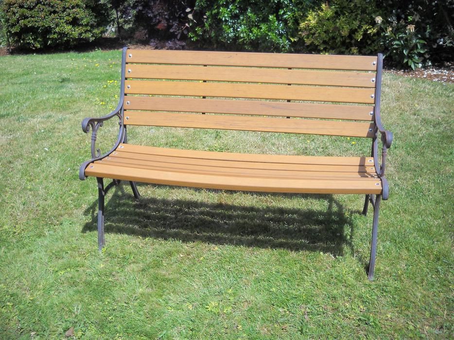 Artemis Fauxbois Bench Resin Patio Furniture
