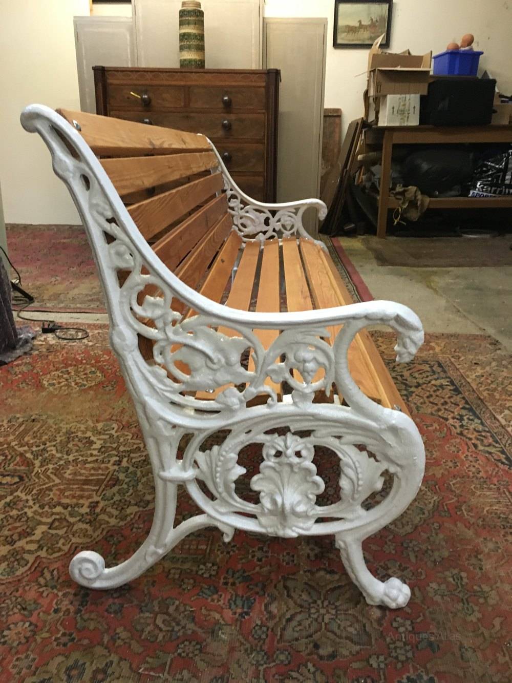 Original Antique Th Century Griffin Black Cast Iron