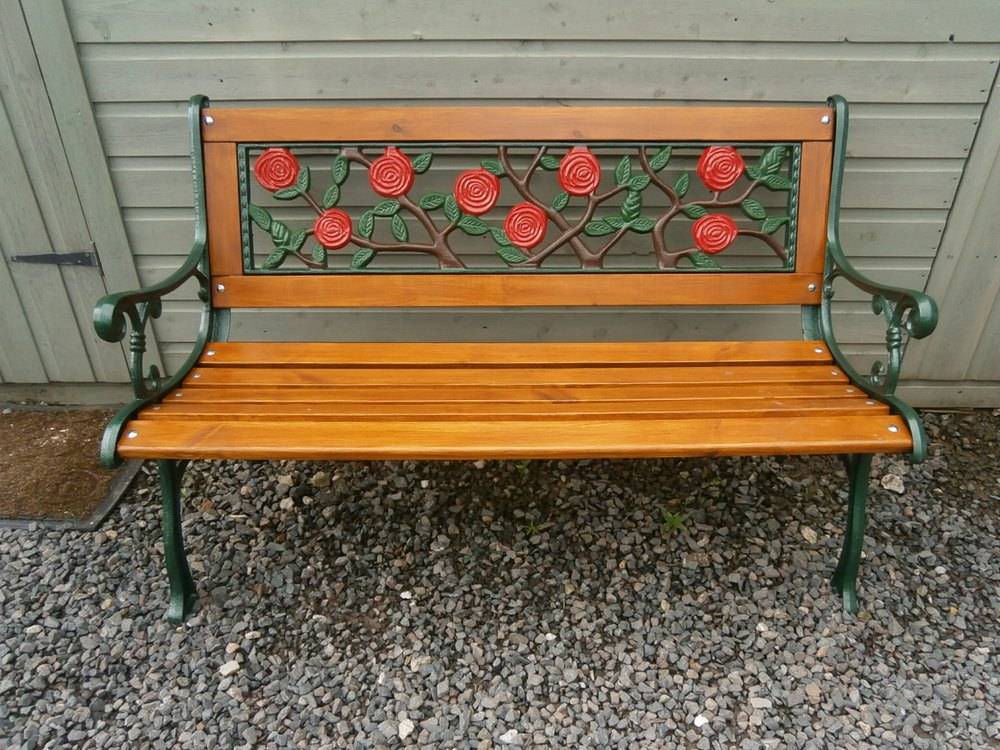 Photos Madeline Vintage Bird Cast Iron Garden Benches