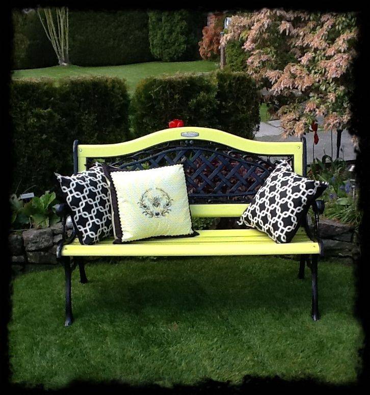 Hand Painted Mini Garden Bench