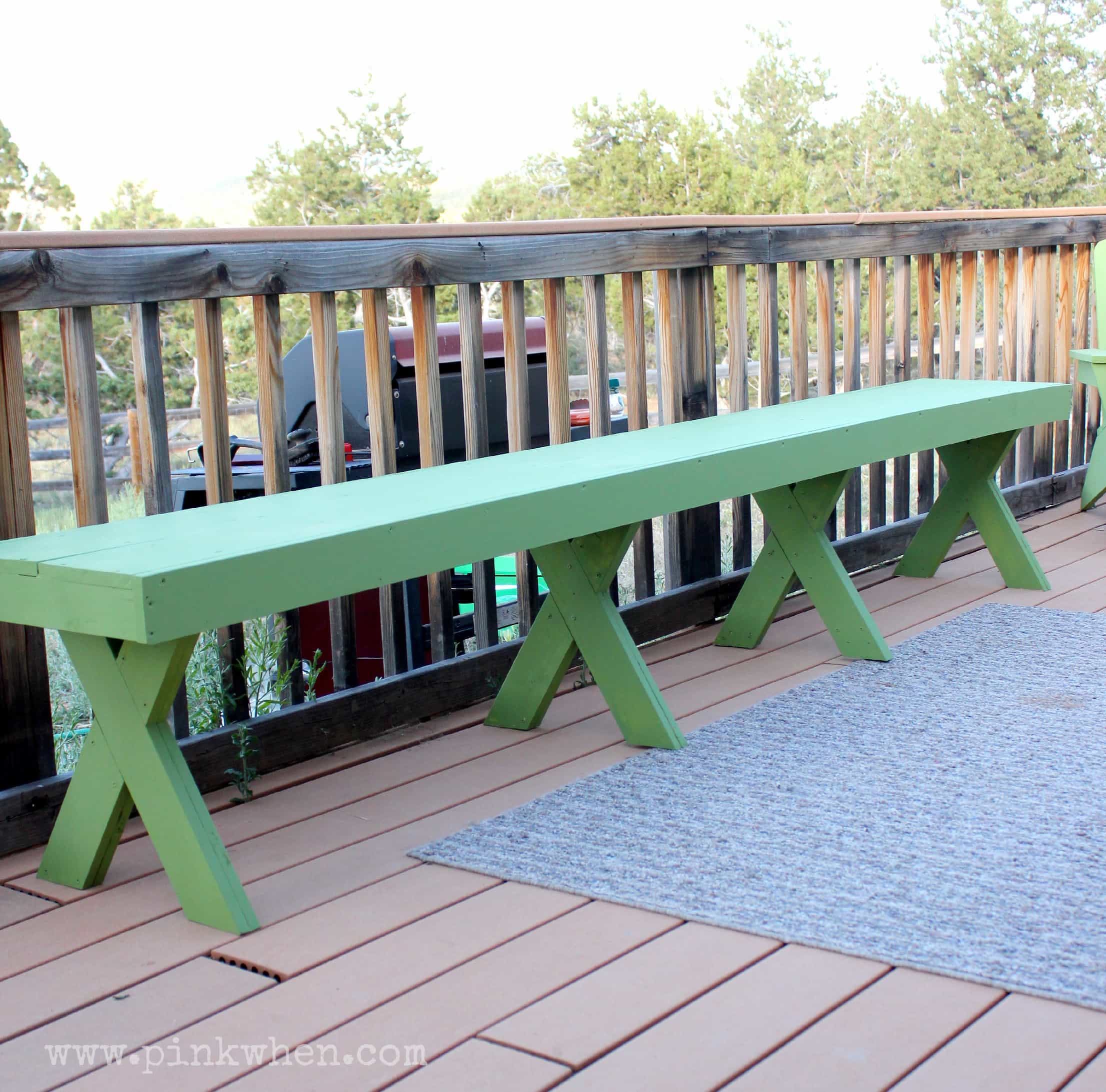 Redwood Lighthouse Garden Bench