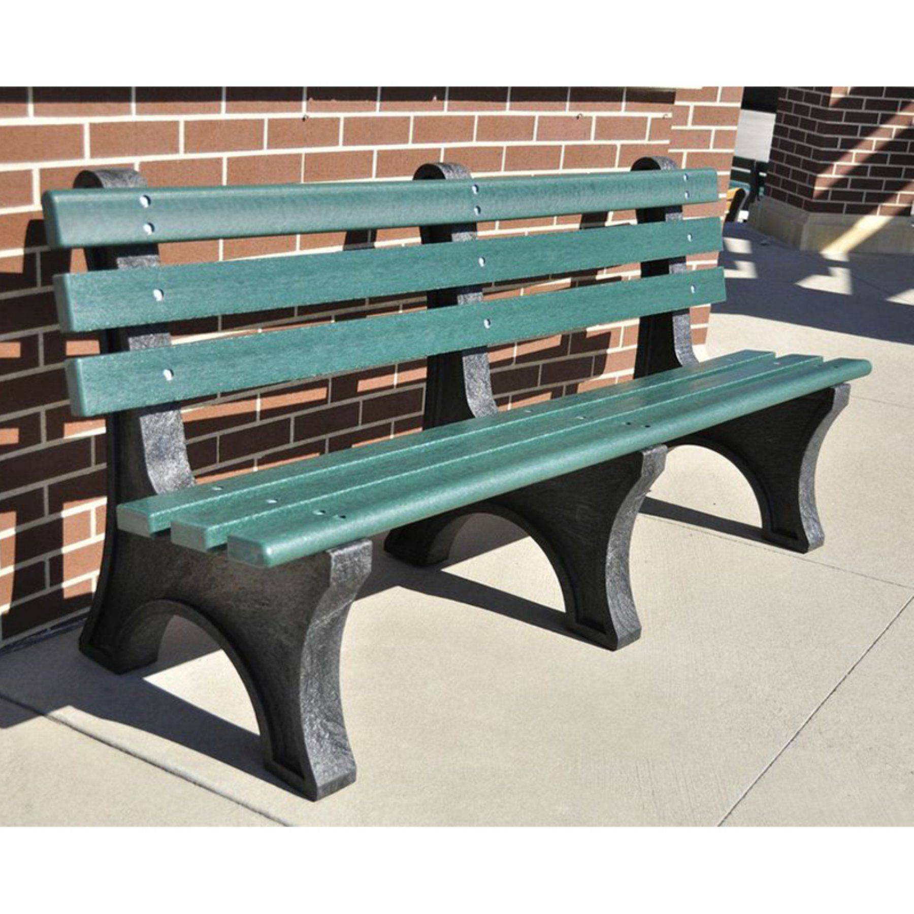 Rock Island Outdoor Park Bench