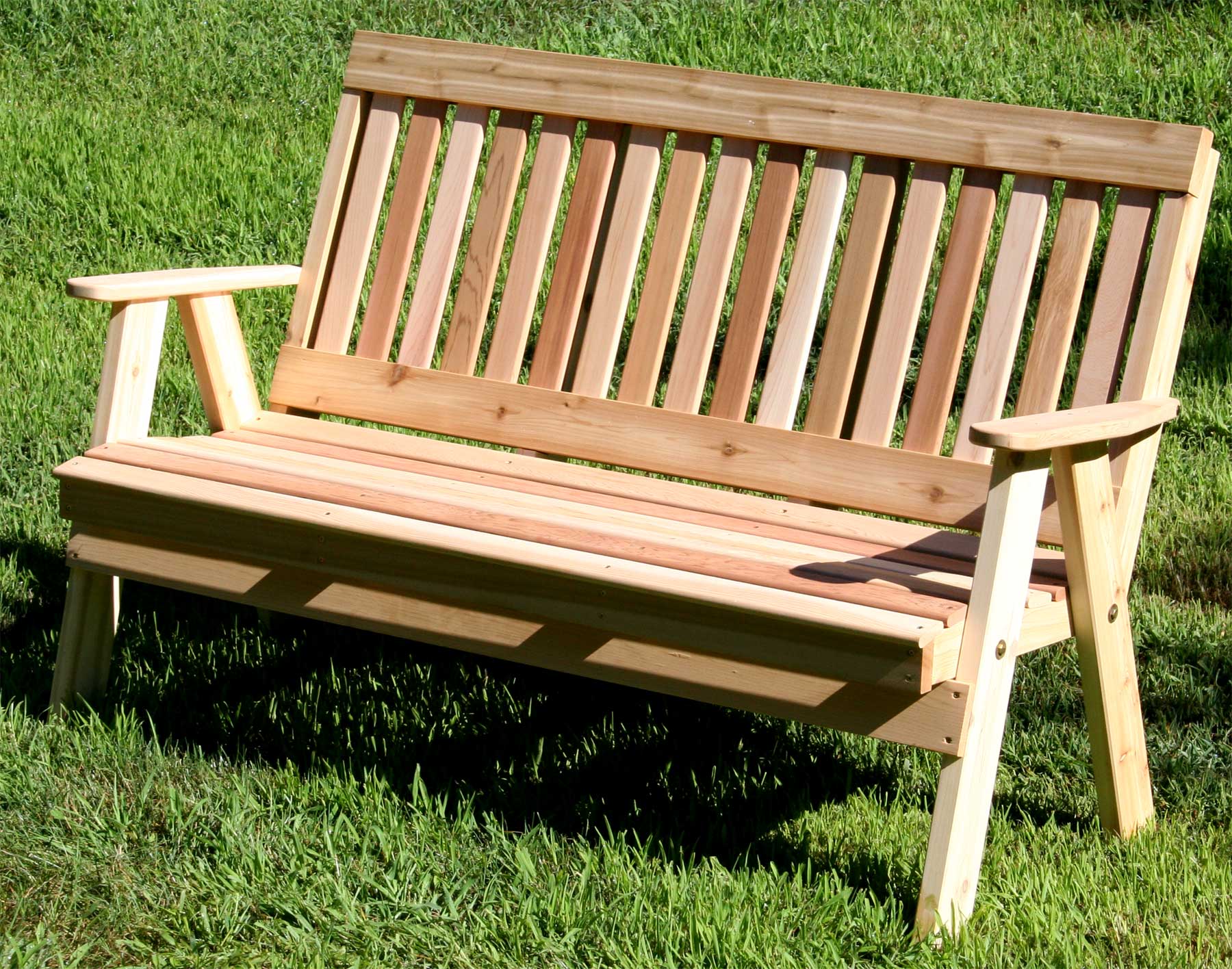 Red Cedar English Garden Bench