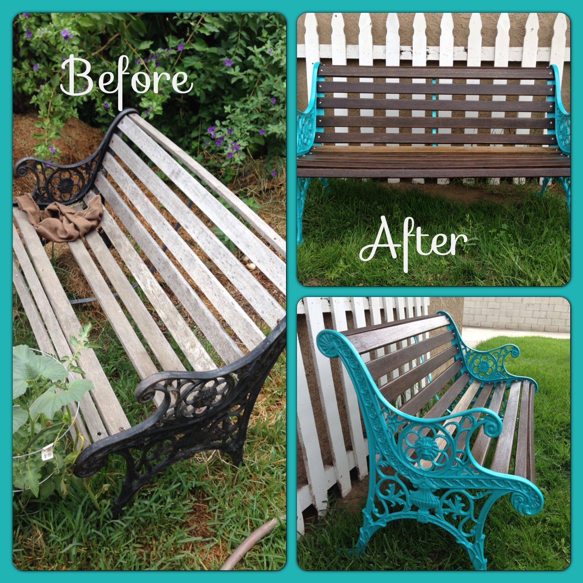 25 Garden Bench Paint Ideas You Cannot Miss | SharonSable
