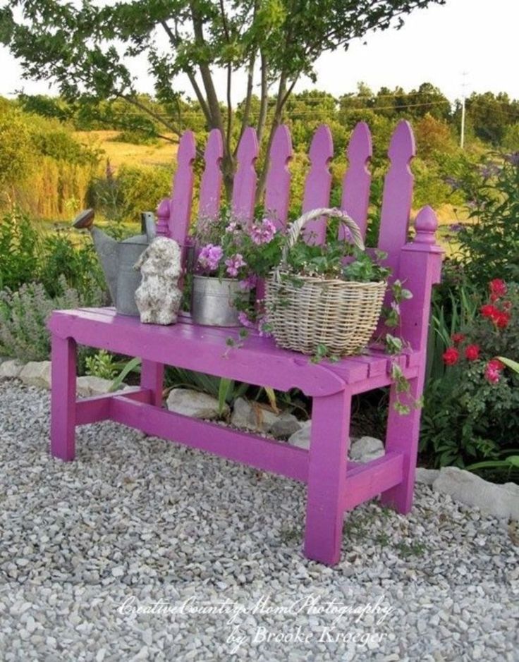 Unique Wooden Bench Decorating Ideas