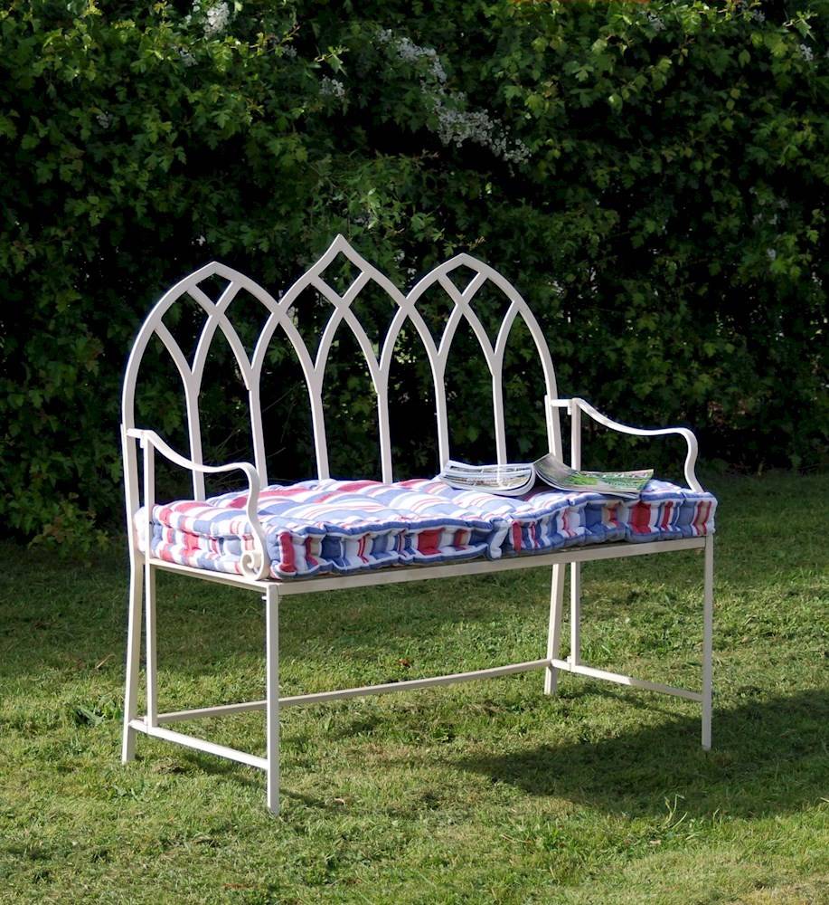 Shabby Chic Green Bench