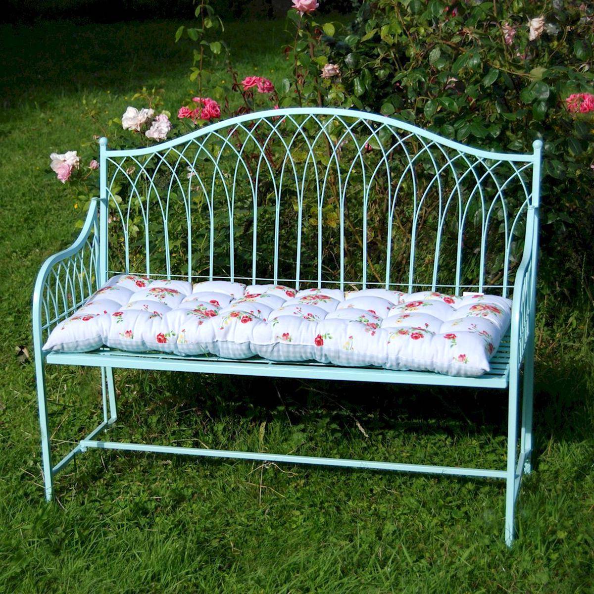 Green King Shabby Chic Outdoor Bench