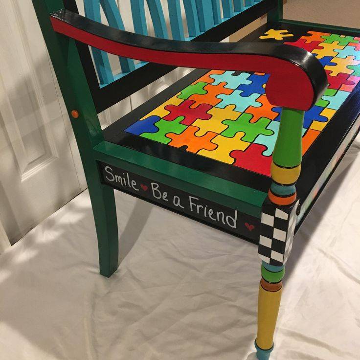 Garden Chair Planter Garden Art Funky Painted Furniture Ooak Whimsical