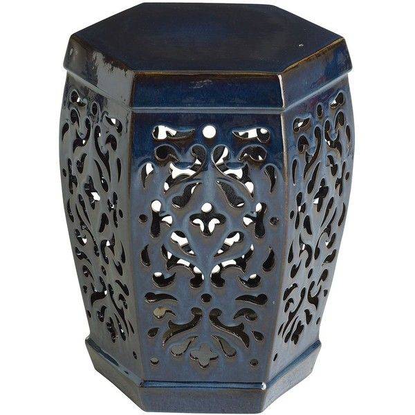Arabella Blue Garden Stool