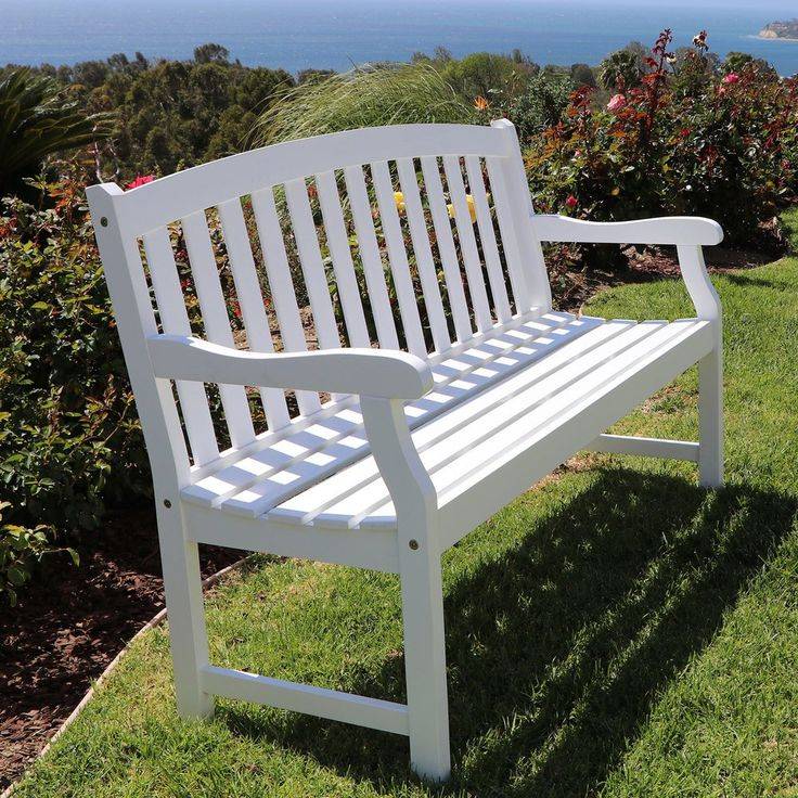 Pleasant Bay White Glider Bench