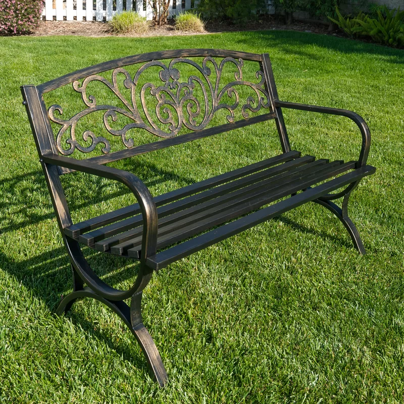 Ft Wood Metal Garden Bench