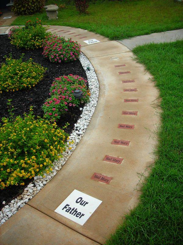 Rosary Garden Rosary Garden St Theresa Catholic Church