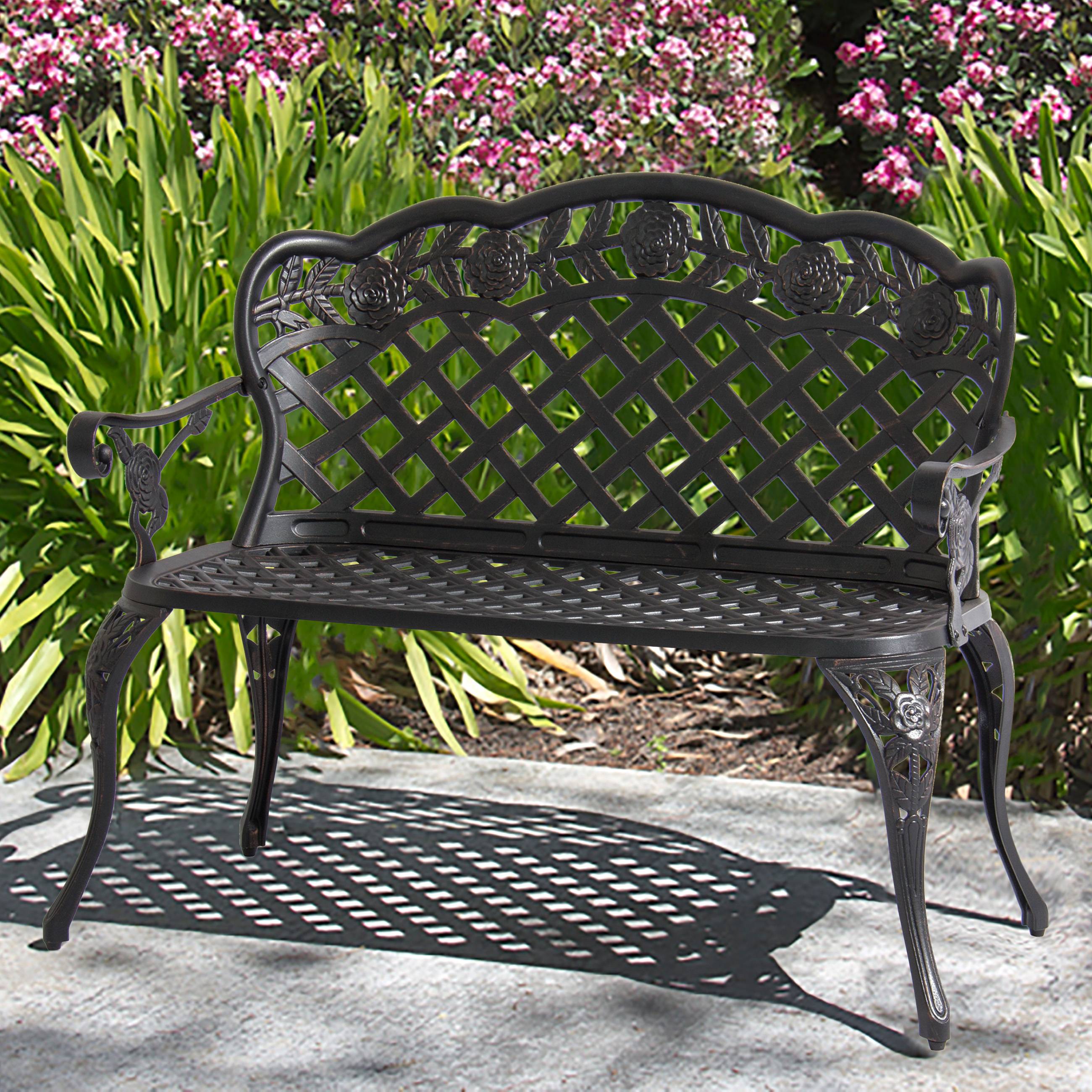 Achla Designs Monet Outdoor Curved Bench