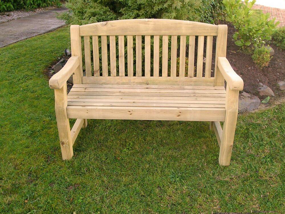 Wooden Seater Garden Outdoor Park Bench