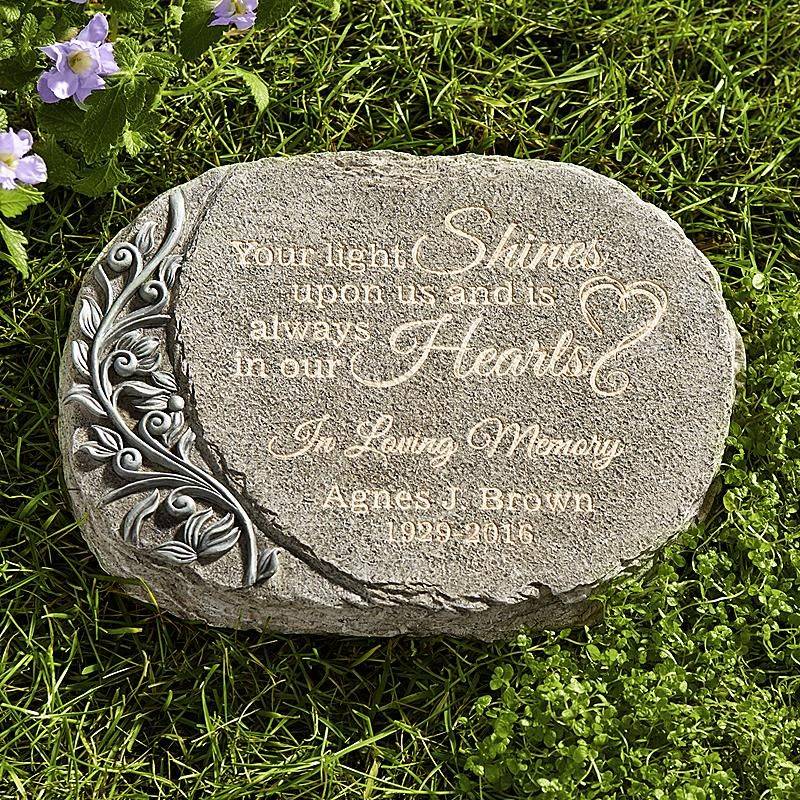 Personalized Engraved Memorial Garden Stone
