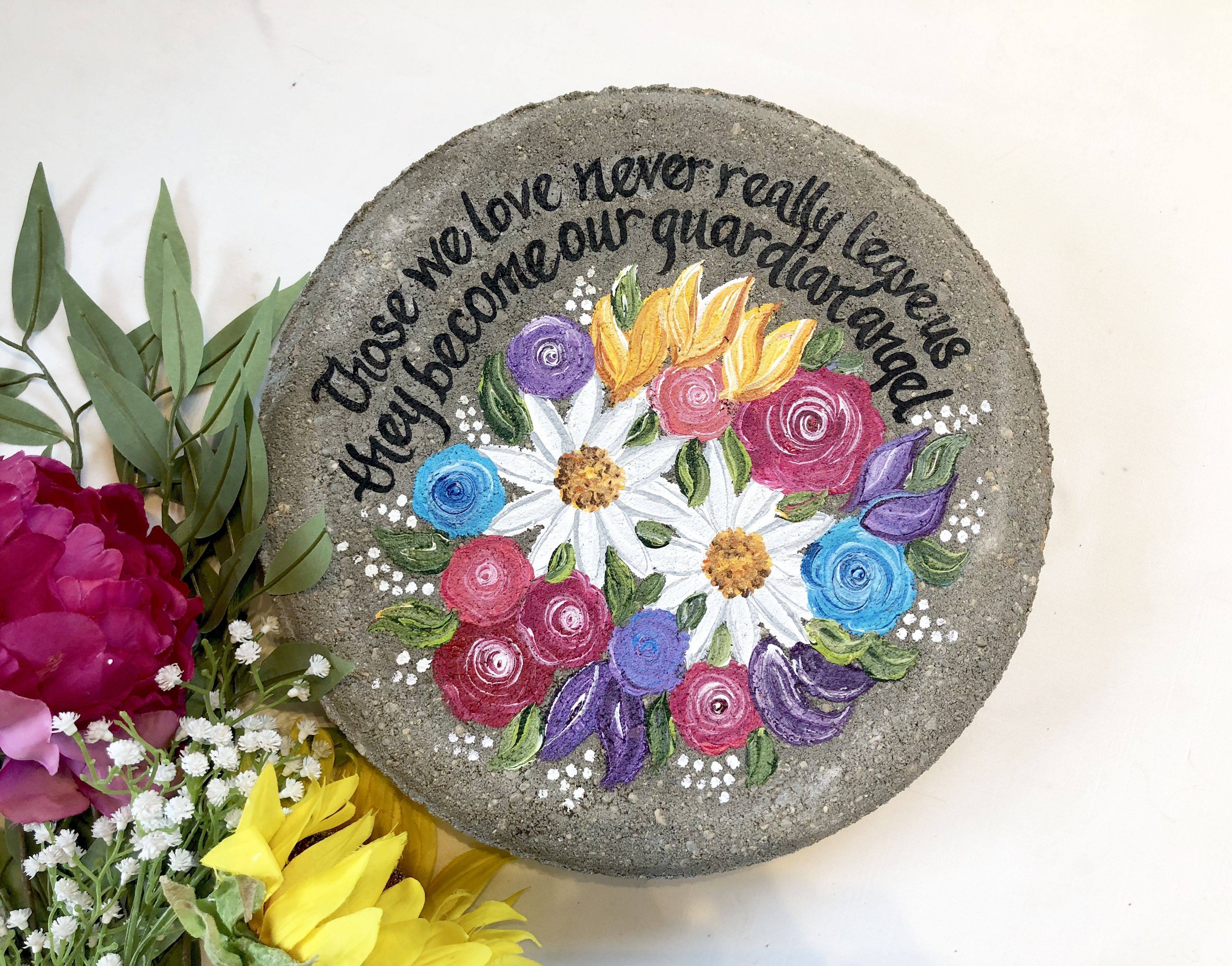 Hand Painted Memorial Stepping Stone