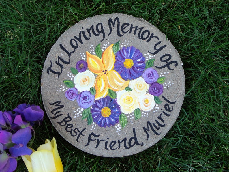 Mothers Day Gift Grandmas Garden Stepping Stone