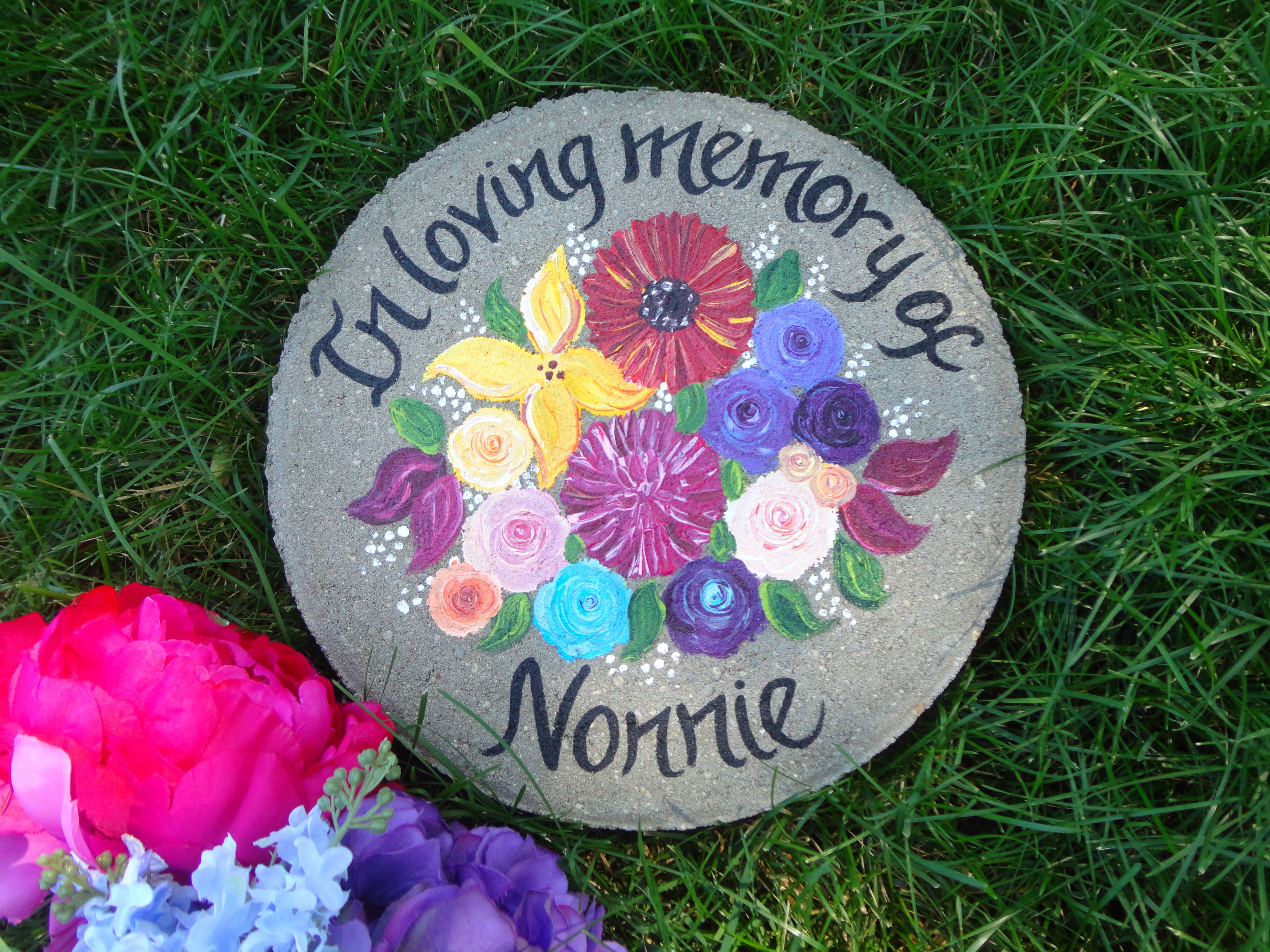 Personalzed Memorial Stepping Stone Memorial Gift Garden