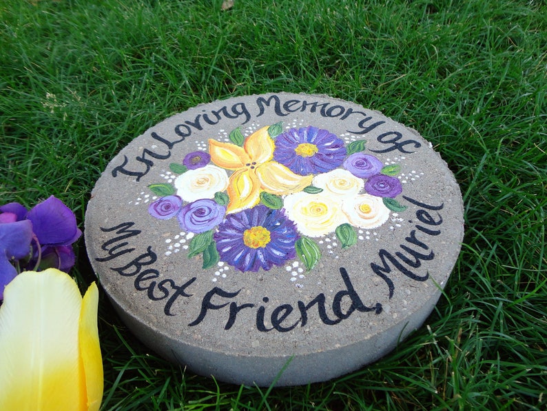 Sunflower Memorial Gift Sunflower Stepping Stone Memorial