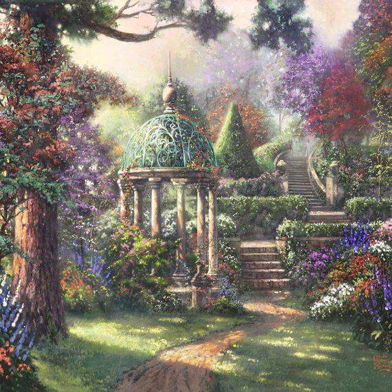 Bradford Exchange Ardleigh Elliott Thomas Kinkade Garden