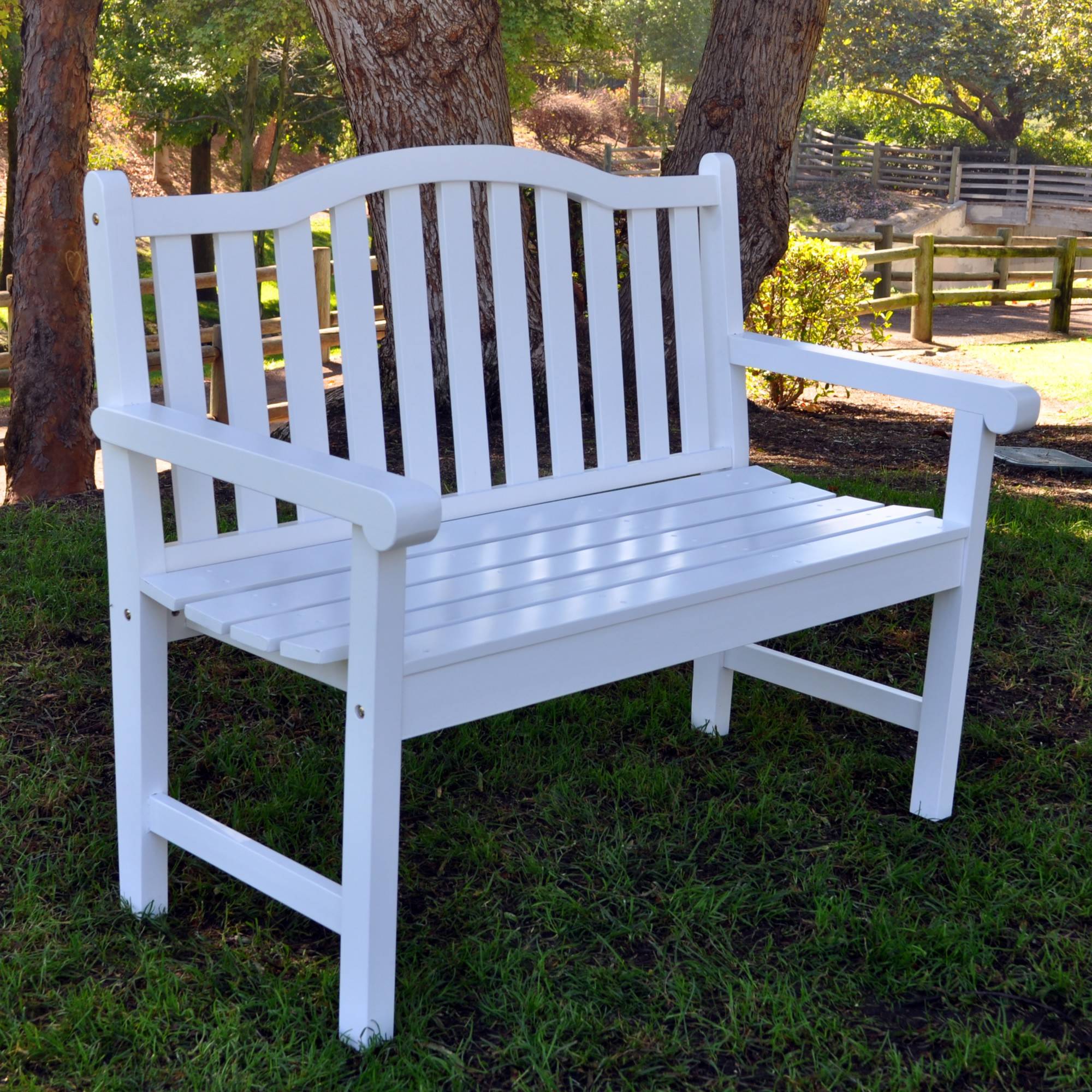 Garden Bench Design Ideas White Vintage Park Bench Interiors