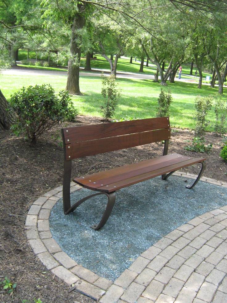 Painted Bench Wrought Iron Bench