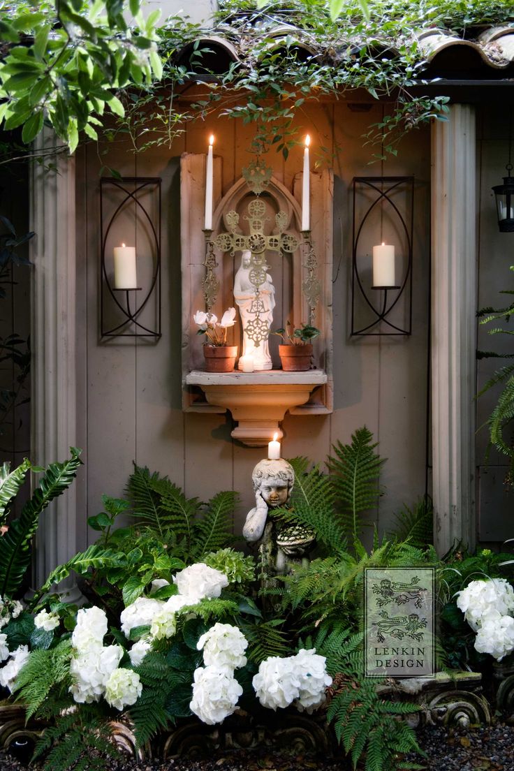 Virgin Mary Statue Garden