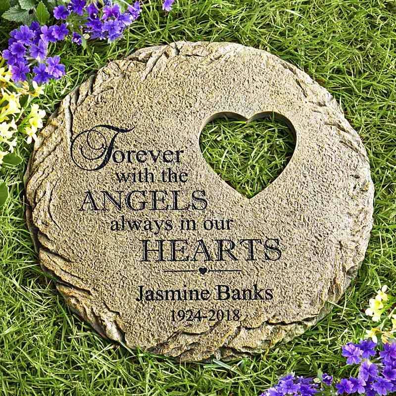 Memories Bloomed Sympathy Garden Stone Memorial Garden Stones