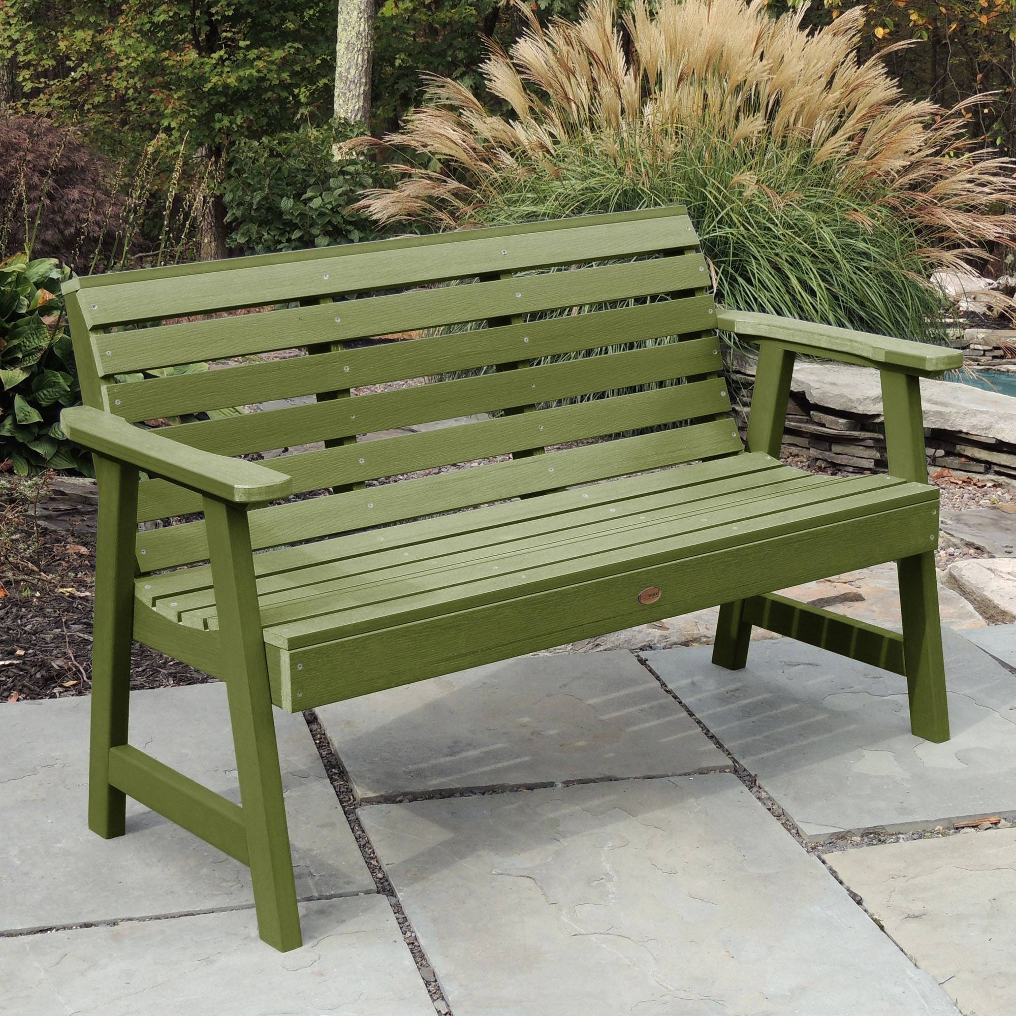 Cast Aluminum Outdoor Rose Metal Garden Bench