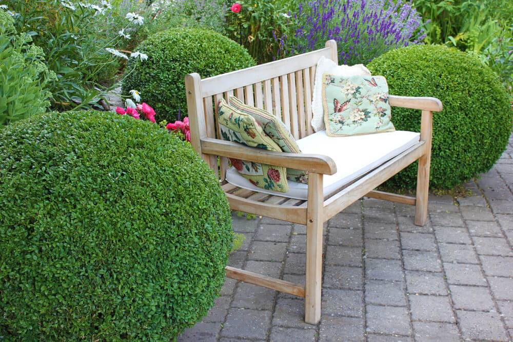 Traditional Two Seater Wooden Garden Bench