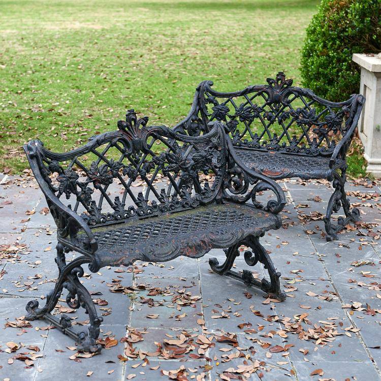 Antiques Atlas Cast Iron Garden Bench