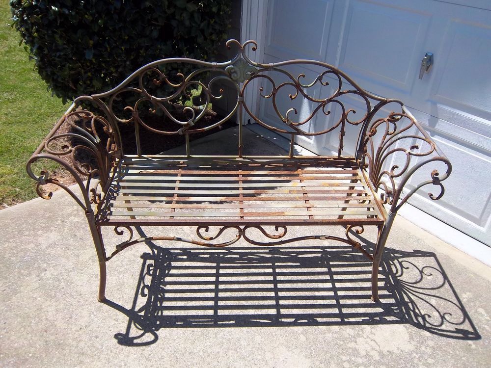 Antique Cast Iron Garden Benches